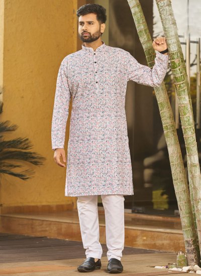 Multi Colour Festival Kurta Pyjama