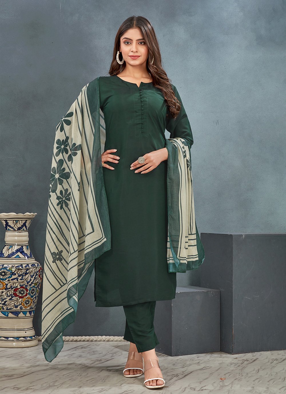 Mystic Printed Party Pant Style Suit