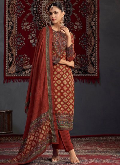 Mystical Digital Print Festival Trendy Salwar Kameez