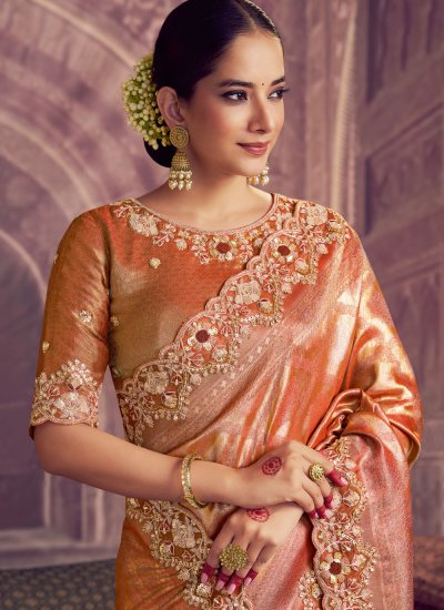 
                            Mystical Rust Traditional Saree
