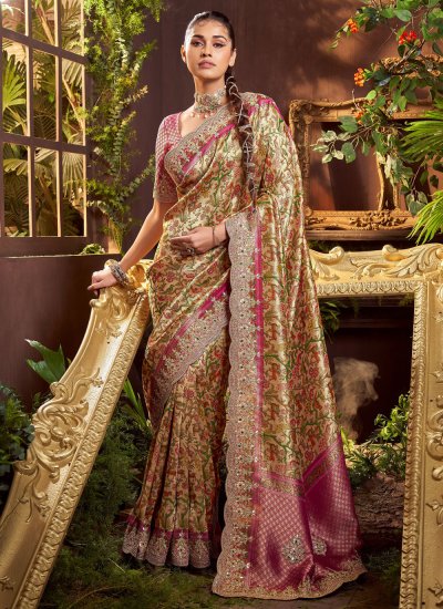 Peppy Weaving Traditional Saree