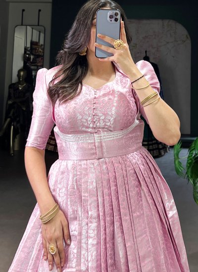 
                            Phenomenal Pink Festival Readymade Gown