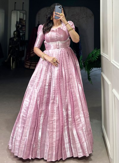 Phenomenal Pink Festival Readymade Gown