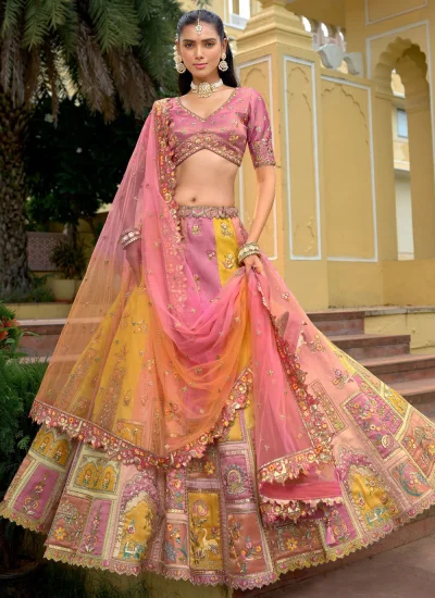 Pink Color Trendy Lehenga Choli