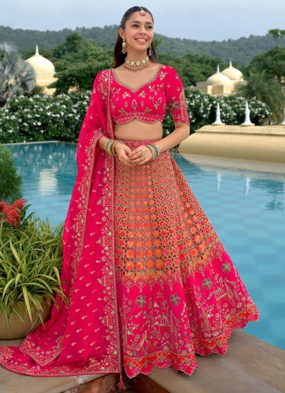 Pink Color Trendy Lehenga Choli