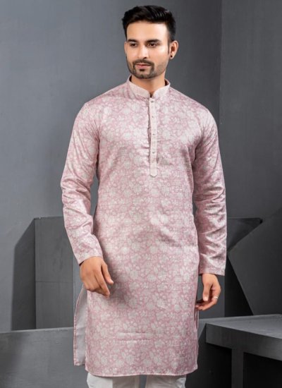 
                            Pink Engagement Kurta Pyjama