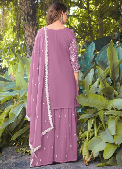 
                            Pink Sequins Salwar Kameez
