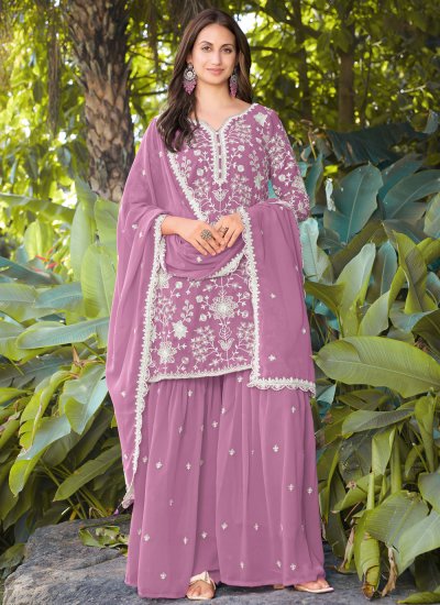Pink Sequins Salwar Kameez