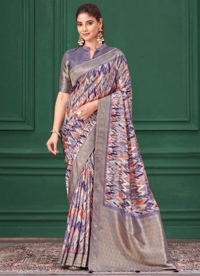 Piquant Tussar Silk Party Contemporary Saree