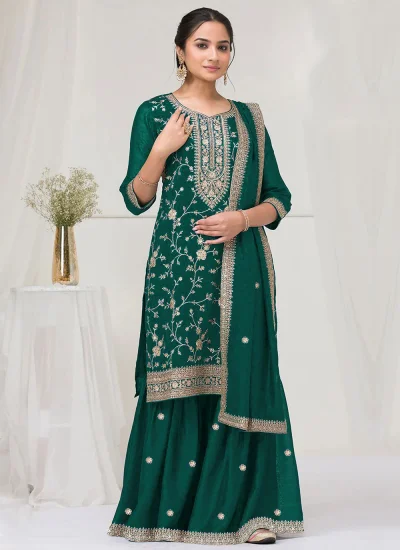 Piquant Vichitra Silk Ceremonial Salwar Kameez