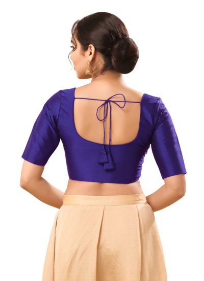 Purple Plain Party Blouse 
                            Purple Plain Party Blouse