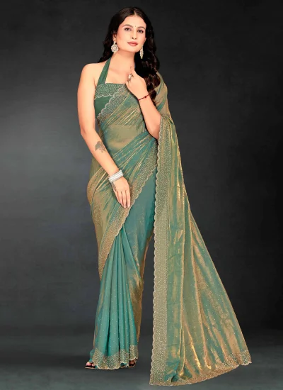Radiant Zircon Ceremonial Trendy Saree