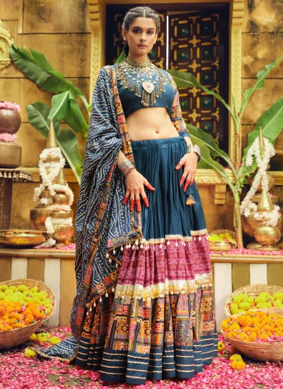 Rayon Readymade Lehenga Choli in Morpeach 