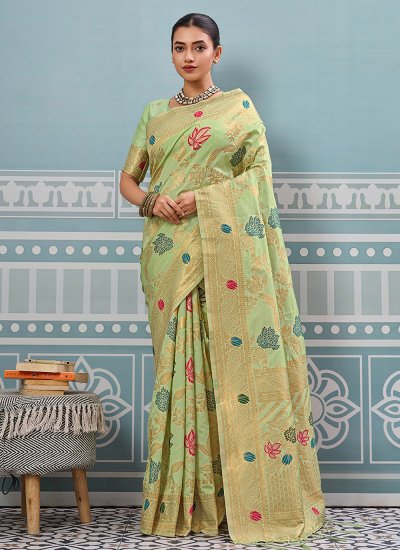 Sea Green Party Classic Saree