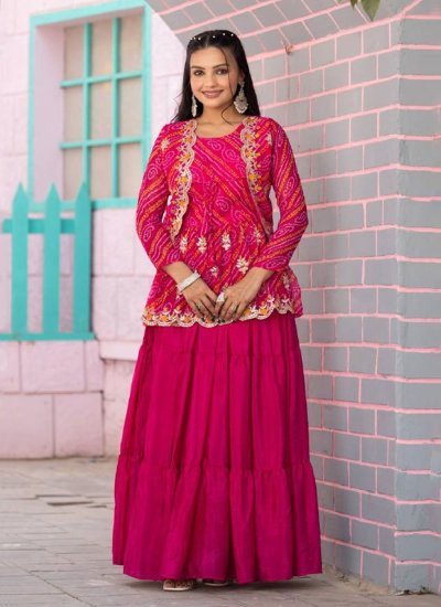 Simplistic Plain Sangeet Readymade Lehenga Choli