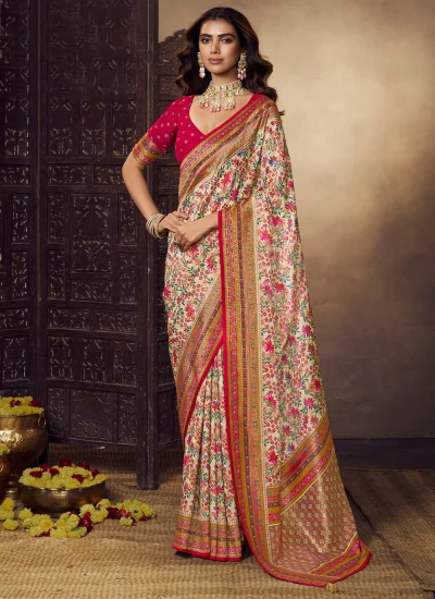 Specialised Multi Colour Weaving Viscose Contemporary Saree