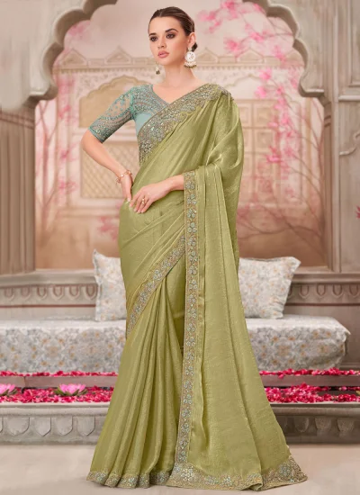 Striking Sequins Chiffon Contemporary Saree