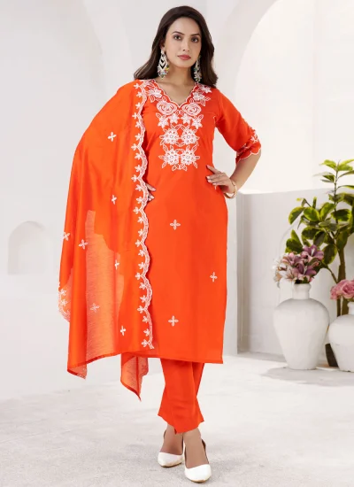 Thrilling Embroidered Salwar Kameez