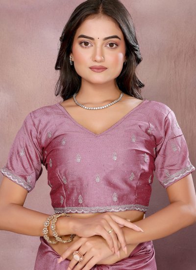 
                            Titillating Embroidered Classic Saree