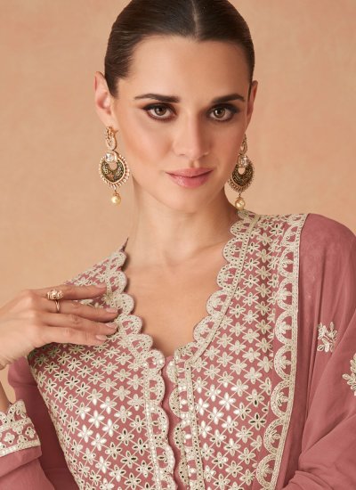 Trendy Lehenga Choli Embroidered Georgette in Pink 
                            Trendy Lehenga Choli Embroidered Georgette in Pink