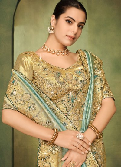 
                            Amazing Embroidered Trendy Saree