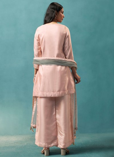 
                            Angelic Embroidered Peach Salwar Kameez 