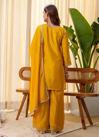
                            Aristocratic Mustard Festival Salwar Suit