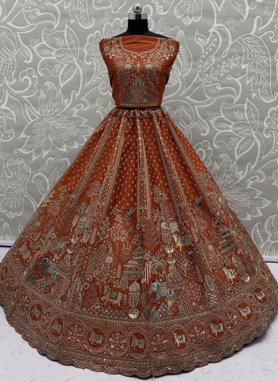 
                            Beautiful Sequins Designer Lehenga Choli