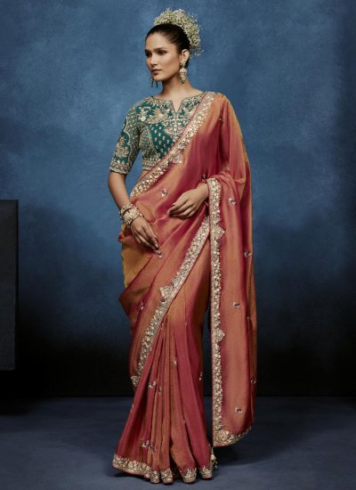 Beckoning Fancy Fabric Contemporary Saree
