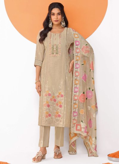 Beige Color Trendy Salwar Suit