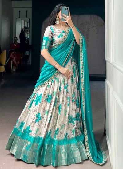 
                            Best Floral Print Designer Lehenga Choli