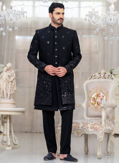 Black Armani Indo Western