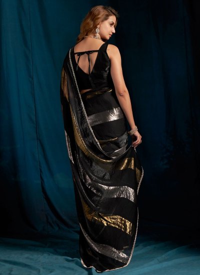 
                            Black Fancy Party Classic Saree