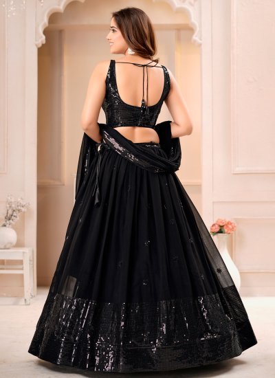 
                            Black Thread Work Lehenga Choli
