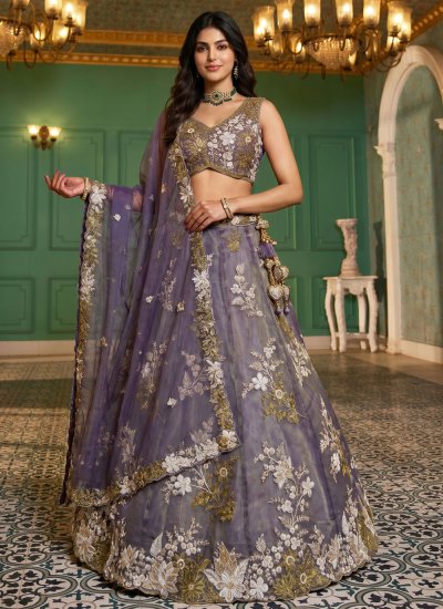 Blissful Tissue Engagement Trendy Lehenga Choli