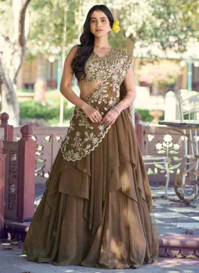Blooming Fancy Fabric Lehenga Choli