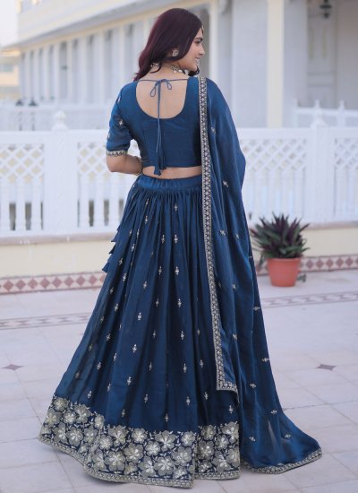 
                            Blue Beads Ceremonial Lehenga Choli