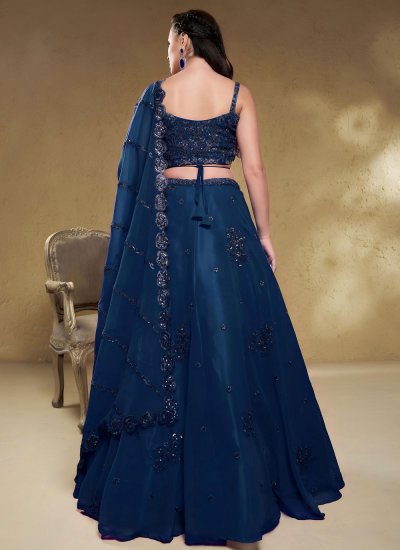 
                            Blue Dori Work Lehenga Choli