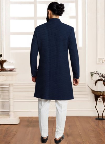 
                            Blue Wedding Indo Western