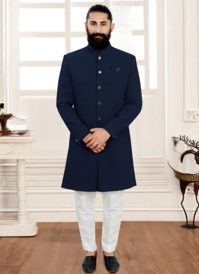Blue Wedding Indo Western