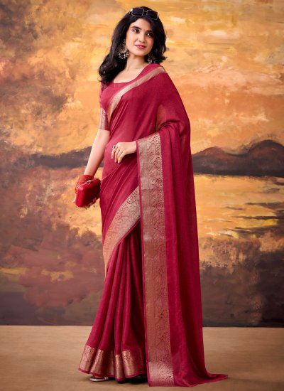 Breathtaking Fancy Fabric Weaving Trendy Saree