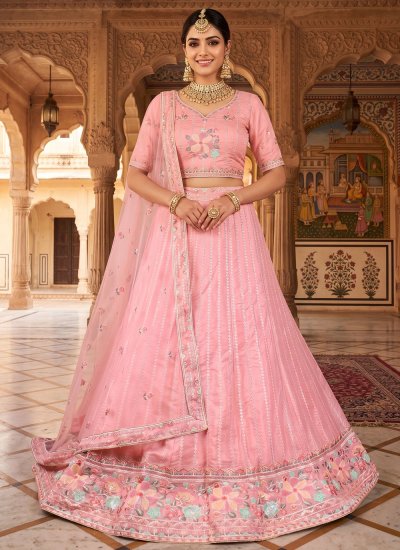 Brilliant Sequins Net Trendy Lehenga Choli