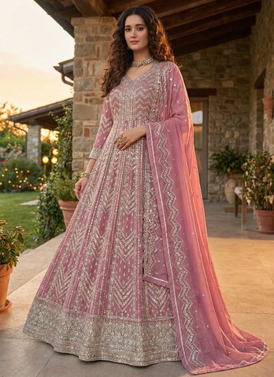 Brilliant Zari Reception Anarkali Salwar Suit
