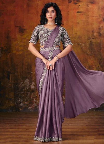 Capricious Satin Silk Ceremonial Saree