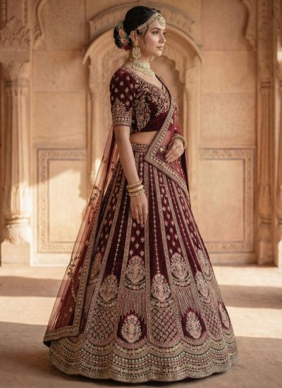 
                            Cherubic Resham Bridal Lehenga Choli