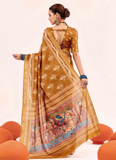
                            Chic Cotton Silk Contemporary Saree