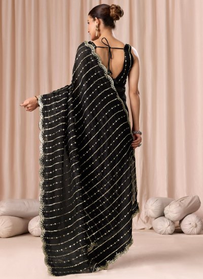 
                            Classical Black Contemporary Saree