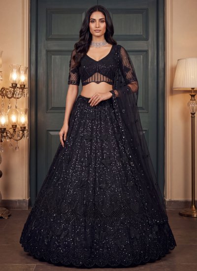 Classy Thread Work Net Lehenga Choli