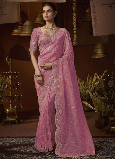 Dashing Embroidered Ceremonial Saree
