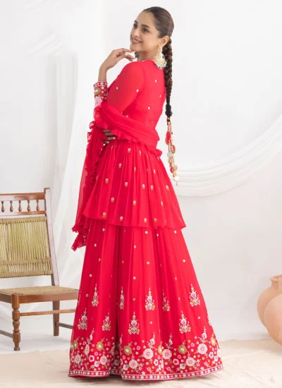 
                            Delectable Pink Wedding Trendy Lehenga Choli